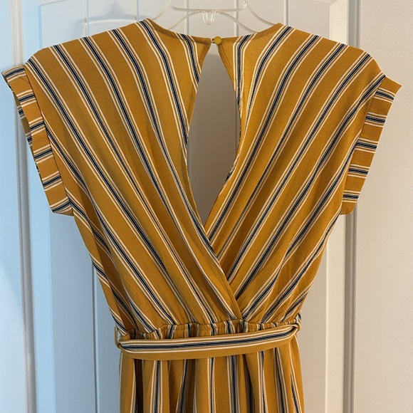 Yellow & Blue Striped jump suit - Picture 3 of 3